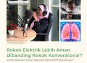 Rokok Elektrik Lebih Aman Dibanding Rokok Konvensional, Ini Penjelasan Dokter Spesialis Paru RSUD Bojonegoro