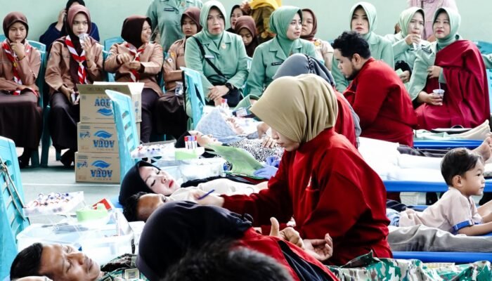 Sambut HUT ke- 79 TNI, Kodim 0813 Bojonegoro Gelar Bakti Kesehatan