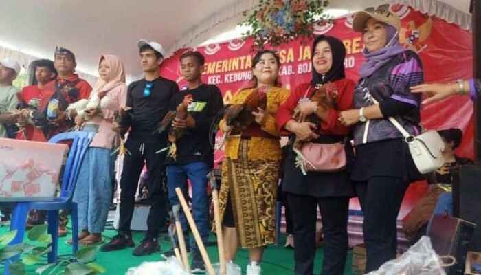 Jalan Sehat di Desa Jamberejo Kedungadem, Puluhan Hadiah Disiapkan Panitia