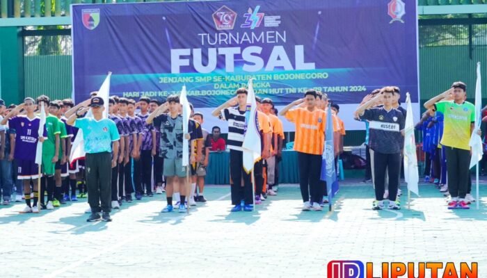 Turnamen Futsal Tingkat SMP Kodim 0813 Bojonegoro Resmi Dimulai