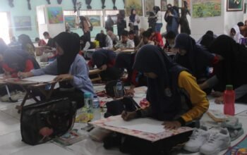 Hari Ketiga Pekan Seni Kerakyatan Bojonegoro, Digelar Lomba Melukis dan Hiburan Keroncong