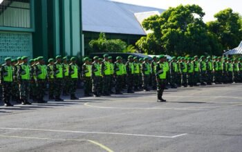 Dandim Bojonegoro Pimpin Apel Gelar Pasukan Kesiapsiagaan Antisipasi Bencana Alam