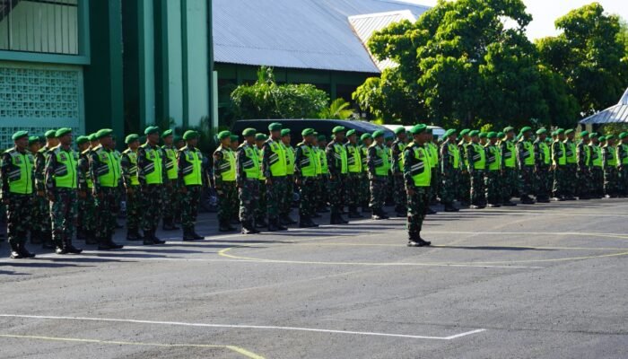 Dandim Bojonegoro Pimpin Apel Gelar Pasukan Kesiapsiagaan Antisipasi Bencana Alam