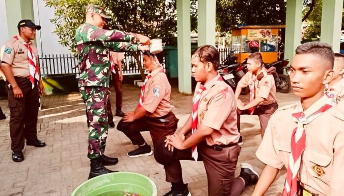 60 Pelajar Resmi Menjadi Anggota Saka Wira Kartika Kodim 0813 Bojonegoro