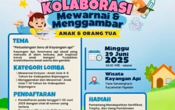 Festival Geopark Bojonegoro 2025: Yuk, Ikuti Lomba Kolaborasi Mewarnai!