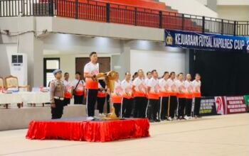 Kapolres Bojonegoro Resmi Buka Turnamen Futsal Antar Satker dan Polsek Jajaran