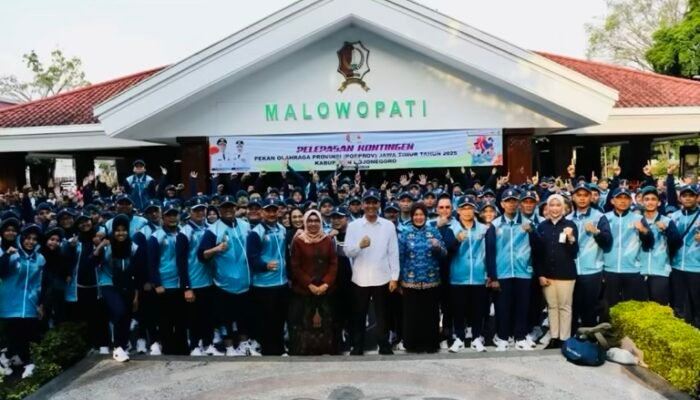 Bupati Bojonegoro Memberangkat Peserta Porprov Jawa Timur