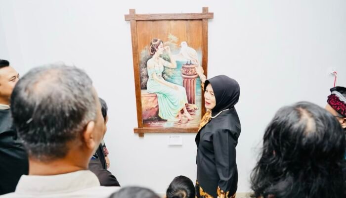 Peresmian Pameran Seni Rupa Budaya Geopark Di Bojonegoro