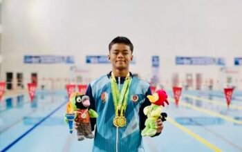 Atlet Renang Bojonegoro Raih Dua Medali Emas di Porprov Jatim 2025