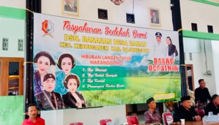 Tasyakuran Sedekah Bumi di Desa Babat Kedungadem