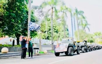 Bupati Wahono Berangkatkan BWC di Jambore Nasional American Jeep XIII