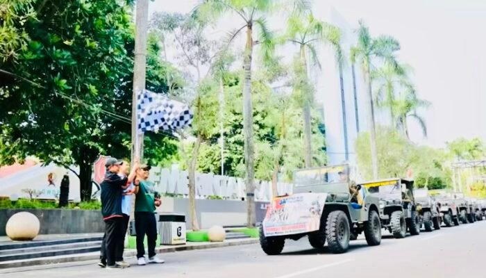 Bupati Wahono Berangkatkan BWC di Jambore Nasional American Jeep XIII