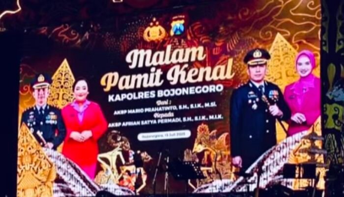 Kehangatan Mewarnai Pisah sambut  Kapolres Baru Bojonegoro