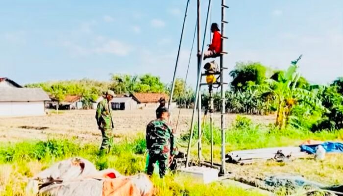 Pembangunan Sumur Bor oleh Satgas TMMD Ke-125
