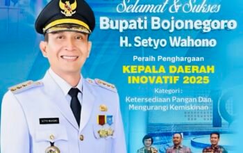 Bojonegoro Meraih Penghargaan Kepala Daerah Inovatif 2025
