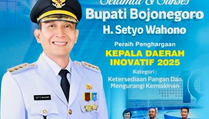 Bojonegoro Meraih Penghargaan Kepala Daerah Inovatif 2025
