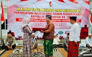 Tasyakuran HUT RI ke-80 di Desa Tlogorejo, Dari Penyerahan Nasi Tumpeng hingga Simbol Bendera
