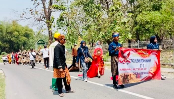 Desa Kesongo Gelar Pawai Budaya di HUT RI ke-80
