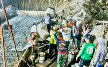 Satgas TMMD 125 Bojonegoro Lembur untuk Capai Target Pembangunan