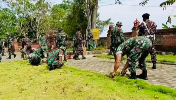 Kodim 0812/Lamongan Gelar Karya Bakti Jelang HUT Ke-80 TNI