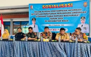 sosialisasi Gempur Rokok Ilegal di Kecamatan Malo