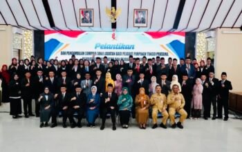 Bupati Bojonegoro Lantik 67 Pejabat, Tekankan Tanggung Jawab dan Dedikasi Tinggi