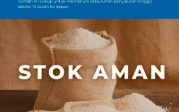 53 Ribu Ton Beras di Gudang Bulog Bojonegoro Siap Disalurkan