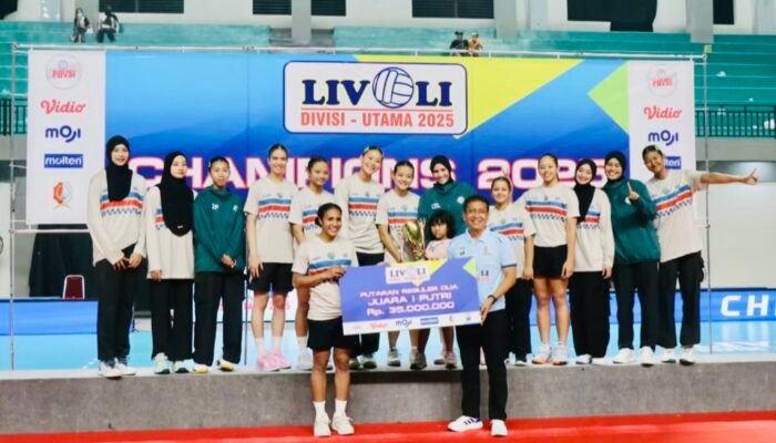 Petrokimia Gresik Juara Livoli Divisi Utama 2025, Taklukkan TNI AU Electric 3-0