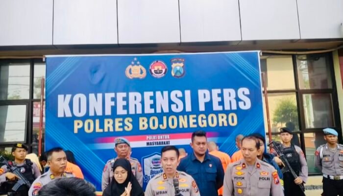 Polres Bojonegoro Ungkap Sindikat Curanmor, Pasutri Lamongan Jadi Otak Kejahatan