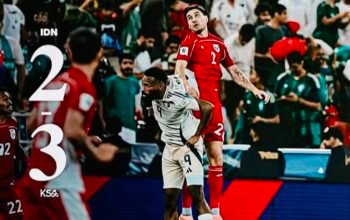 Garuda Beri Perlawanan Heroik, Namun Takluk 2-3 dari Arab Saudi di Kualifikasi Piala Dunia