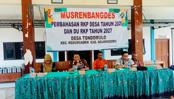 Pemdes Tondomulo Bojonegoro Optimis Wujudkan Lapangan Bola pada RKP 2026