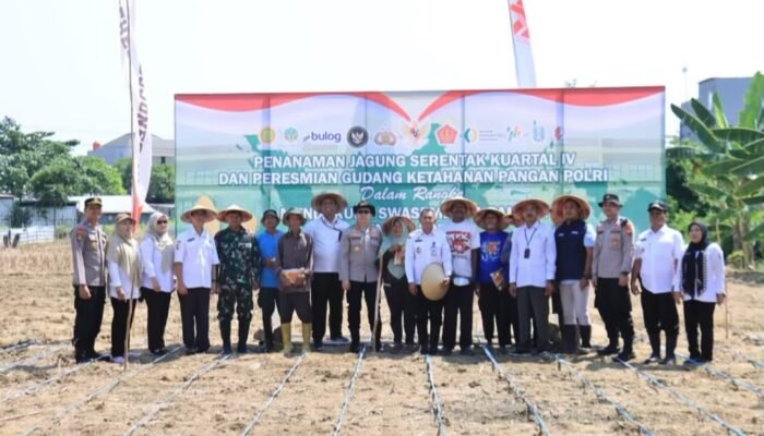 Polres Bojonegoro Dukung Asta Cita, Tanam Jagung