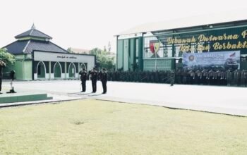 Kodim Bojonegoro Gelar Upacara Peringati HUT ke-80 TNI