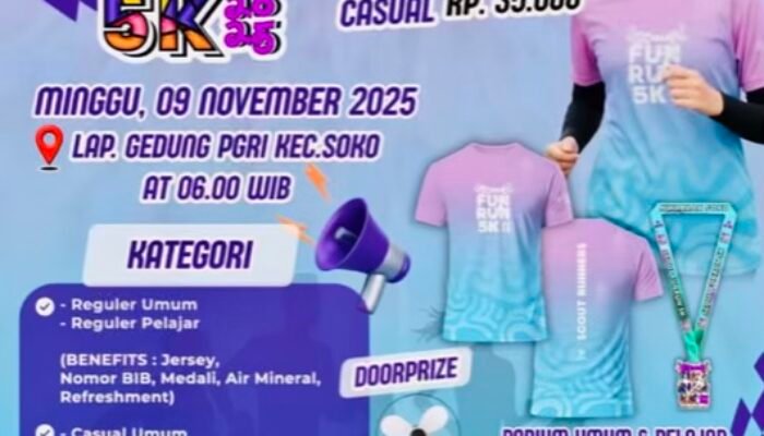 Jutaan Rupiah Menanti! Scout Fun Run 5K 2025 Ajak Masyarakat Tuban Berlari Sehat