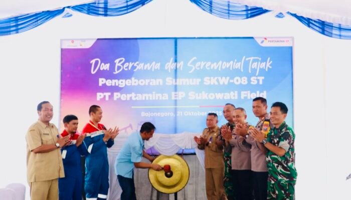 Pertamina EP Sukowati Resmi Bor Sumur SKW-08 ST, Bupati Bojonegoro Tekankan Prioritas Keselamatan dan Kesejahteraan Warga Ring 1