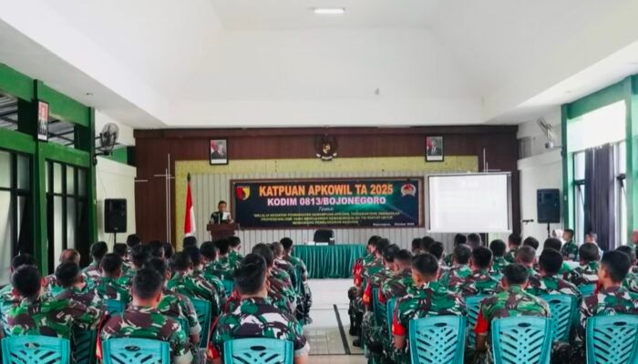 Kodim 0813 Bojonegoro Tingkatkan Profesionalisme Babinsa Melalui Kegiatan Peningkatan Kemampuan Apkowil 2025
