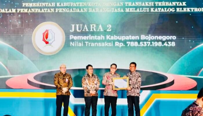 Pemkab Bojonegoro Sabet Juara 2 E-Purchasing Award 2025