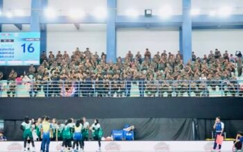 Dandim Lamongan Pimpin Dukungan untuk Tim Voli Putri Mabes TNI