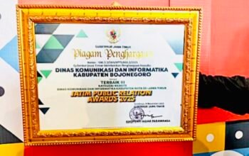 Bojonegoro Sabet Penghargaan Website Terbaik Ketiga Jatim Public Relations Award  2025