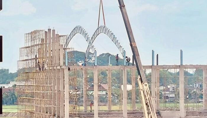 Miris, Proyek Sport Center Rp16 Miliar di Bojonegoro Langgar Aturan K3