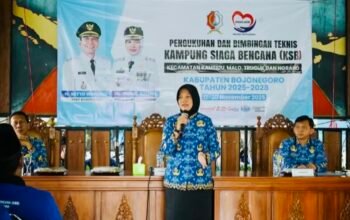 Wabup Bojonegoro Kukuhkan Kampung Siaga Bencana, Wujudkan Desa Mandiri