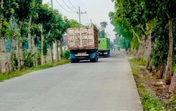 Kades Suwaloh Diduga Biarkan Truk Pasir Rusak Jalan Desa Demi Cuan