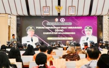 Bojonegoro Kukuhkan FKUB , Bupati Ajak FKUB Penyejuk Umat dan Penguat Toleransi Digital