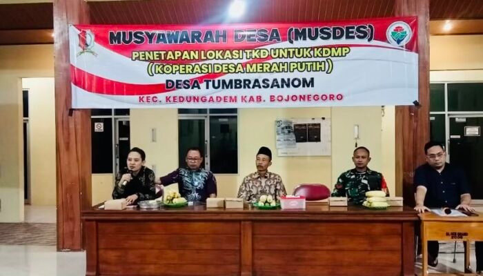 Musyawarah Desa Tumbrasanom Tetapkan Lokasi Strategis Gerai Koperasi Merah Putih
