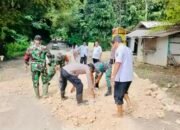 Karya Bakti Infrastruktur di Desa Gampang Sejati Lamongan