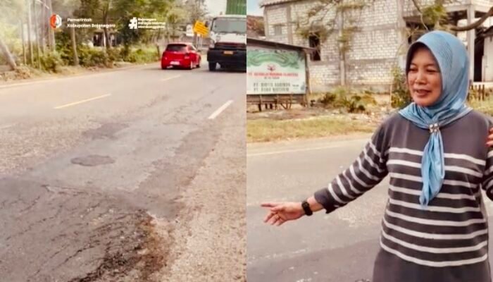 Wabup Bojonegoro Sidak Jalan Nasional Bojonegoro – Babat di Kecamatan Baureno