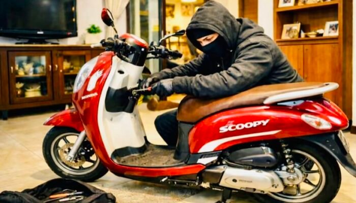 Honda Scoopy Milik Warga Sukosewu Bojonegoro Raib Digondol Maling