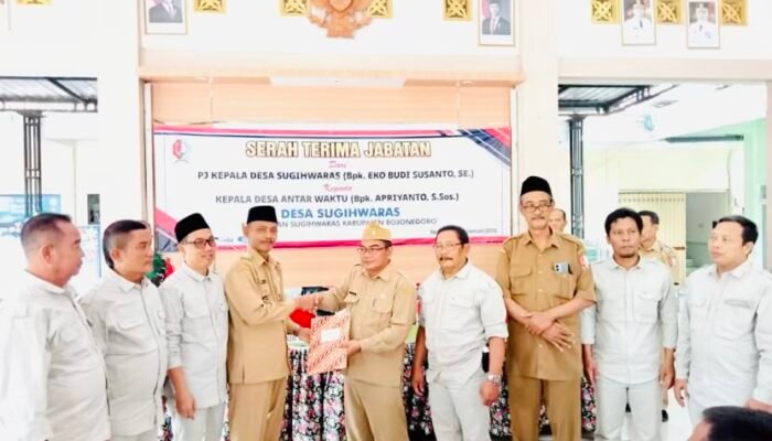 Pemdes Sugihwaras Bojonegoro Gelar Sertijab Kades Antar Waktu