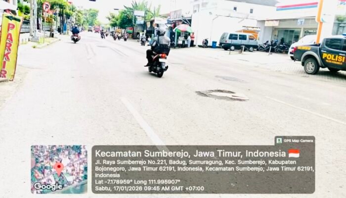 Bus Putra Mas Tabrak Motor di Sumberrejo Satu Korban Tewas