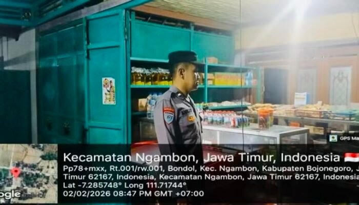 Patroli Malam Polsek Ngambon, Bojonegoro Ciptakan harkamtibmas